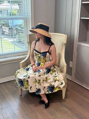 ABS Floral Midi Dress – Size 4 – NWT – Originally $398